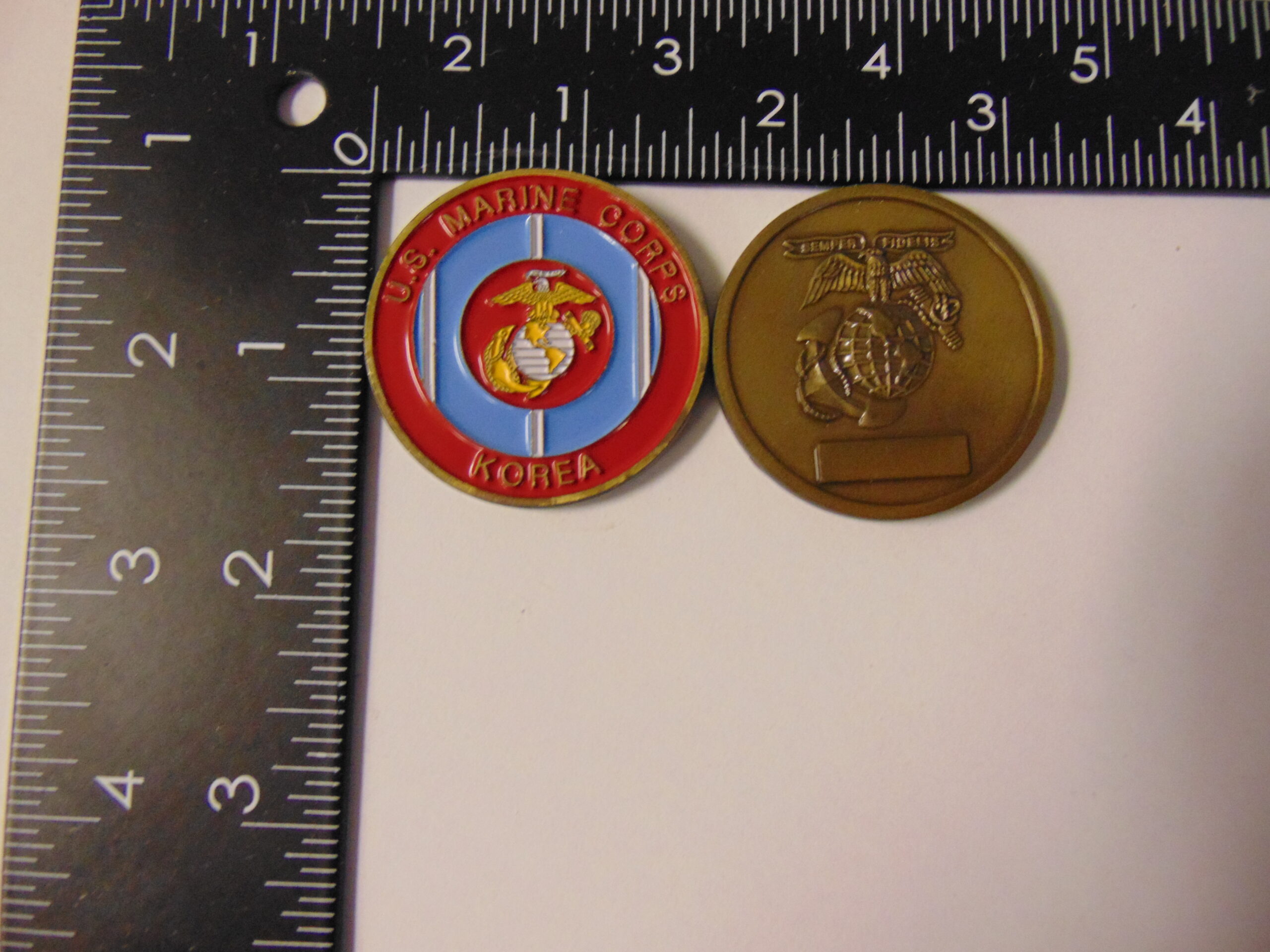 USMC Marine CORPS Korea Challenge Coin USMC Marine CORPS Korea Challenge Coin